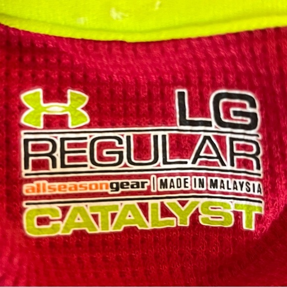 Under Armour Mens catalyst long sleeve LS shirt Sz large all seasons gear - Picture 7 of 7